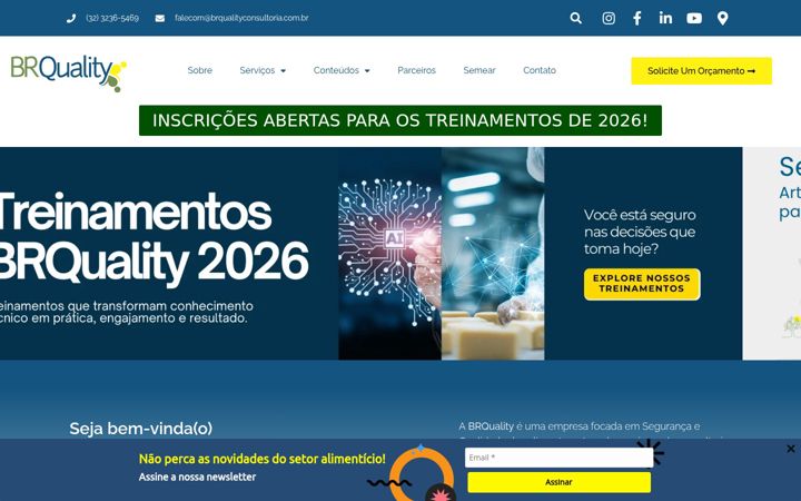 Screenshot of brqualityconsultoria.com.br
