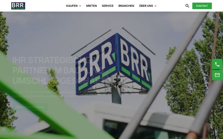 Screenshot of brr-baumaschinen.de