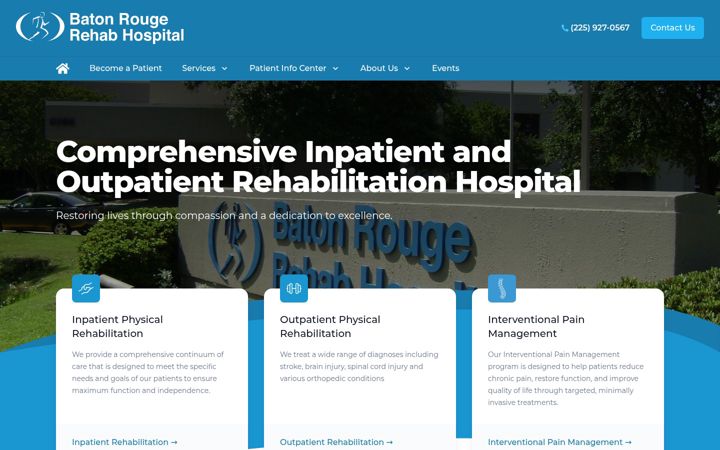 Screenshot of brrehab.com