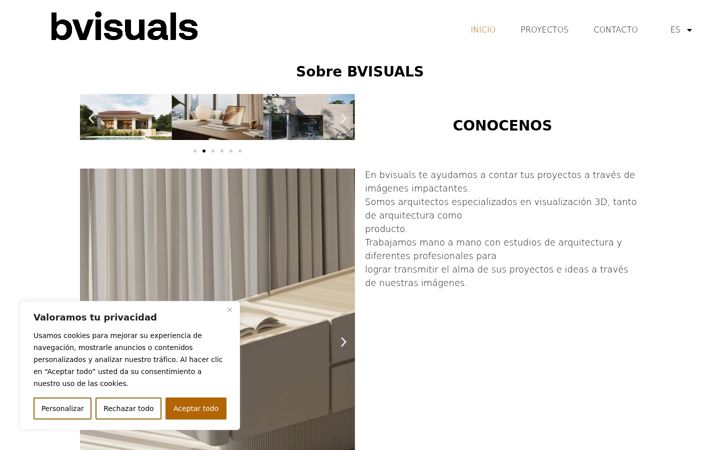 Ekraanipilt saidist brrvisuals.es