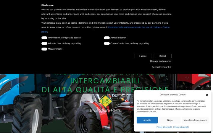 Screenshot of brs-spareparts.com