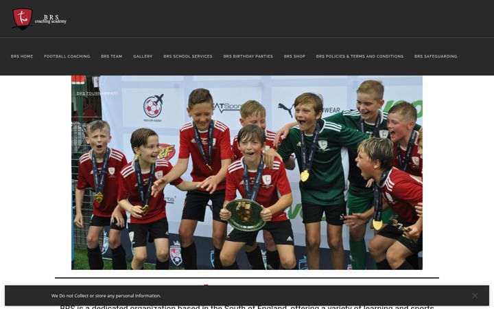 Screenshot of brscoachingacademy.co.uk