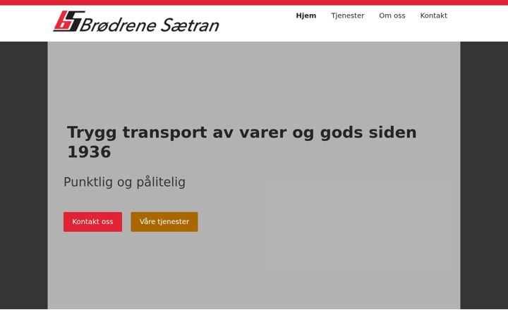 Screenshot of brsetran.no