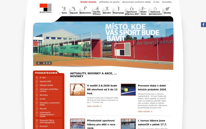 Screenshot of brsportcentrum.cz