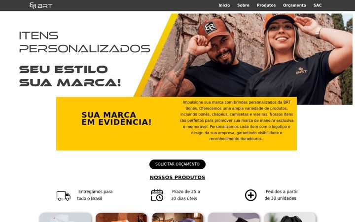 Screenshot of brtbones.com.br