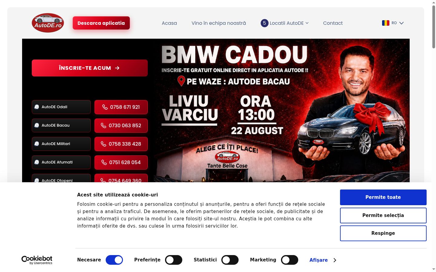 Screenshot tal-banner tal-kunsens muri qabel kwalunkwe interazzjoni