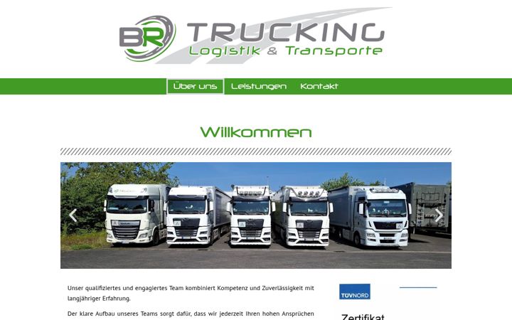 Screenshot of brtrucking.de