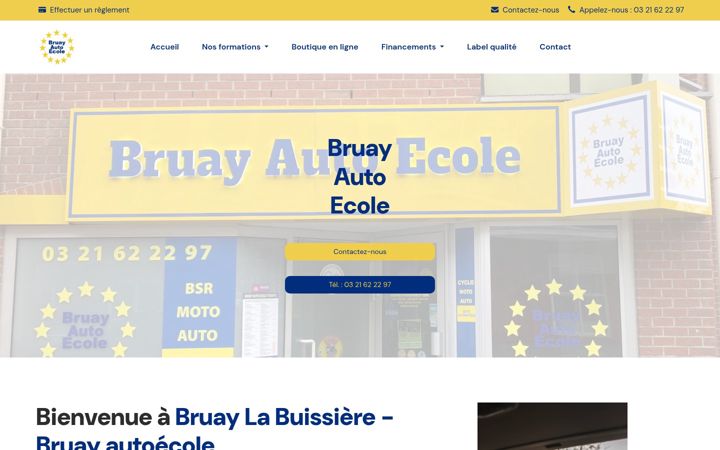 Screenshot of bruayautoecole.fr