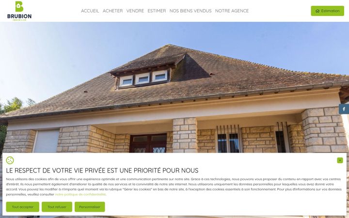 Screenshot of brubion-immobilier.fr