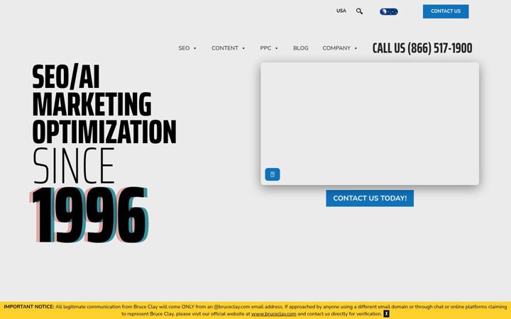 Screenshot of bruceclay.com