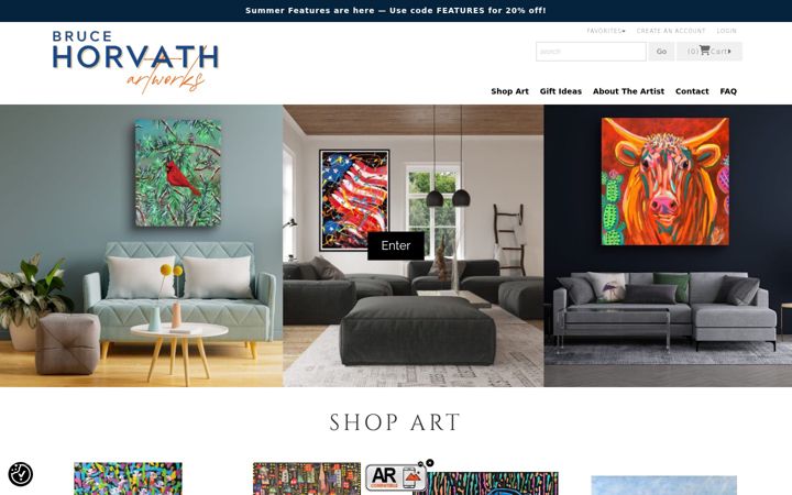 Screenshot of brucehorvath.com