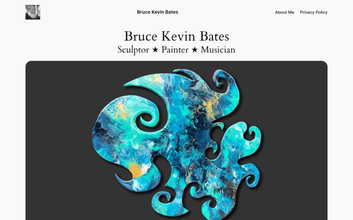 Screenshot of brucekevinbates.com