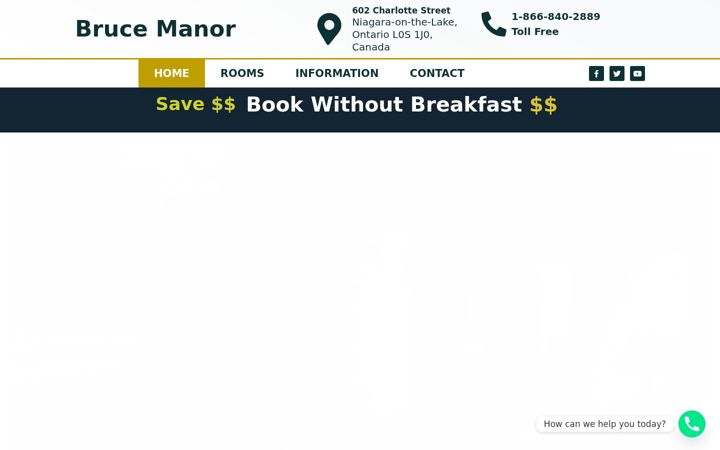 Screenshot of brucemanor.ca