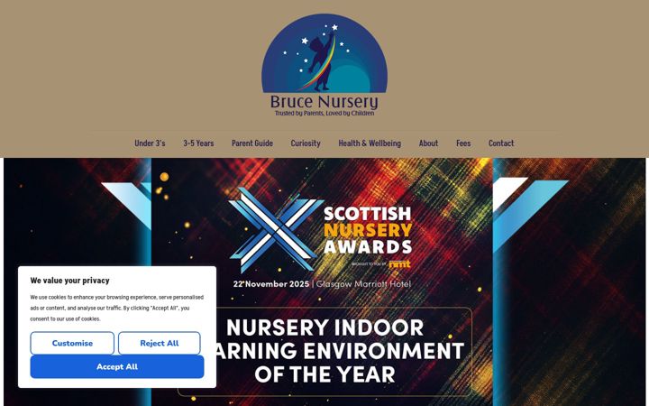 Screenshot of brucenursery.com