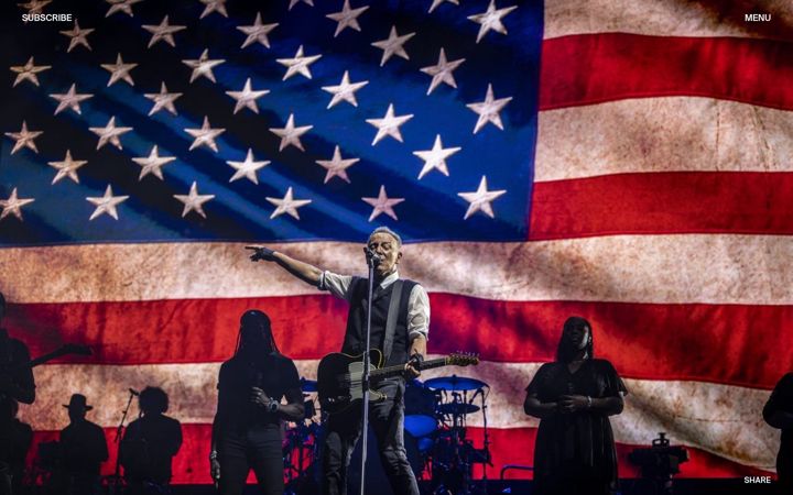 Screenshot of brucespringsteen.net