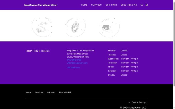 Screenshot of brucevillagewitch.shop