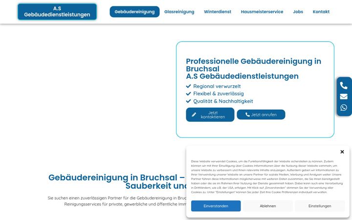 Screenshot of bruchsal-gebaeudereinigung.de