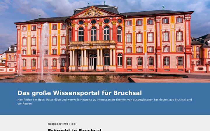 Screenshot of bruchsal-ratgeber.de