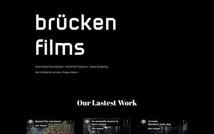 Screenshot of bruckenfilms.com