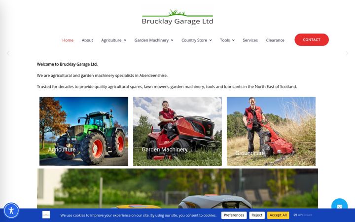 Screenshot of brucklaygarage.co.uk
