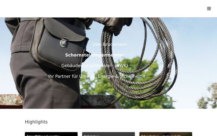 Screenshot of bruckmann-schornsteinfeger.com