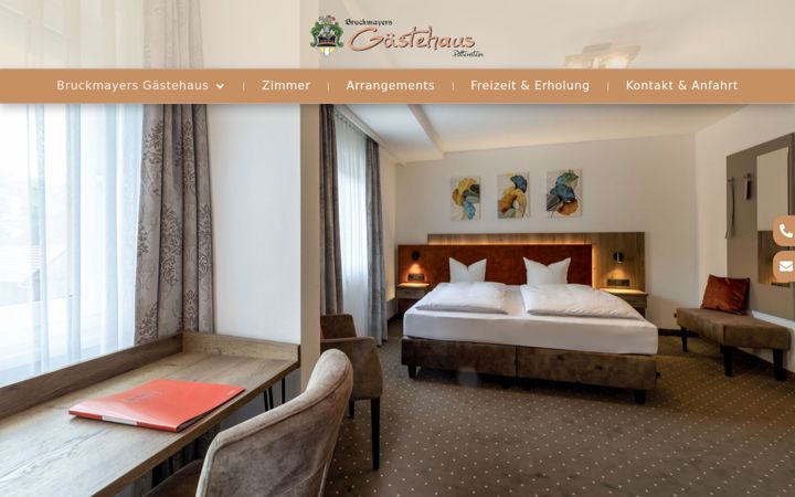 Screenshot of bruckmayers-gaestehaus.de