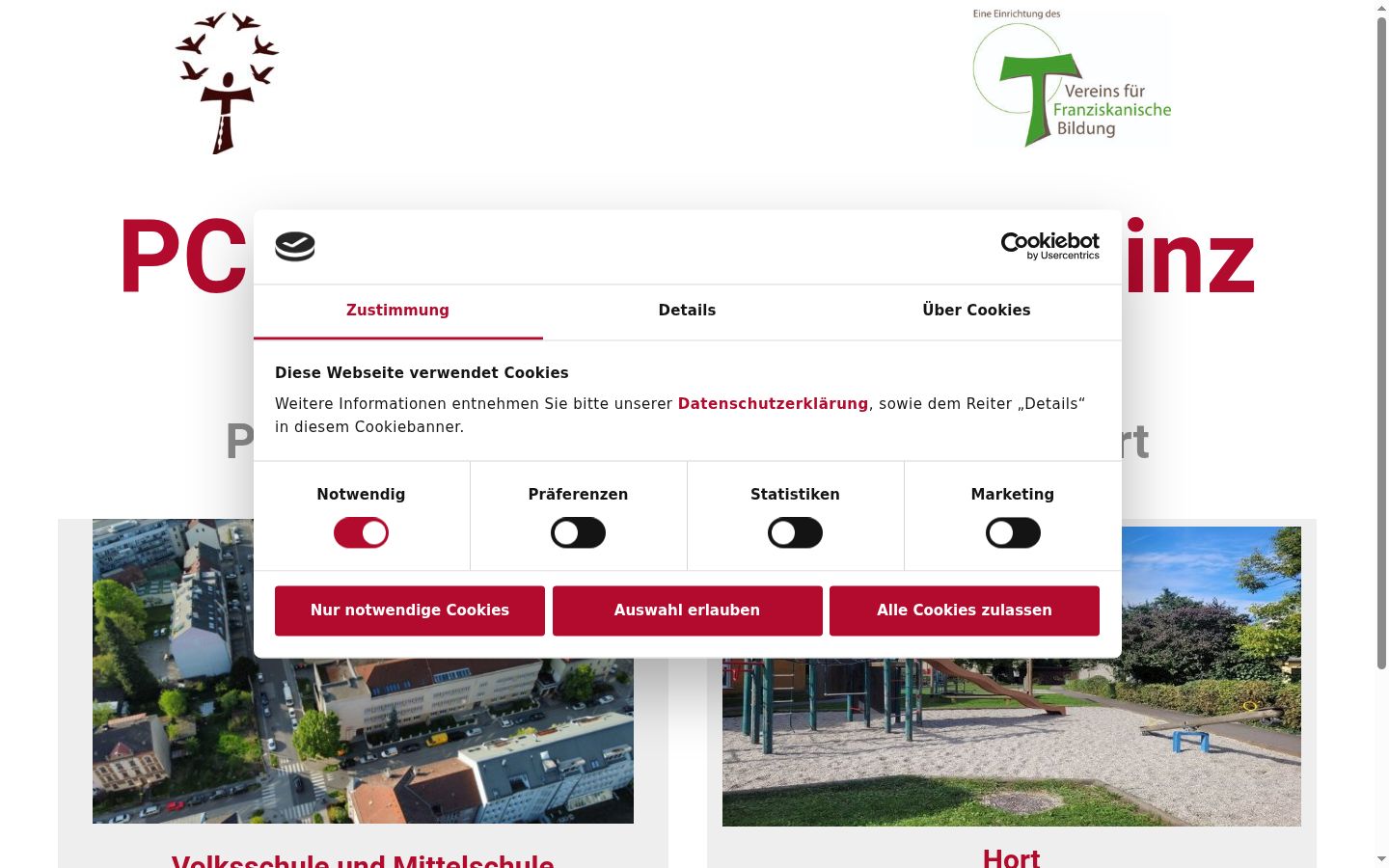 Snímek obrazovky baneru souhlasu zobrazeného před jakoukoli interakcí