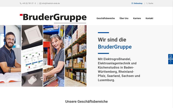 Screenshot of bruder-gruppe.de