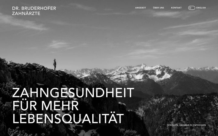 Screenshot of bruderhofer-zahnaerzte.de