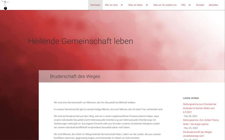 Screenshot of bruderschaft-des-weges.com