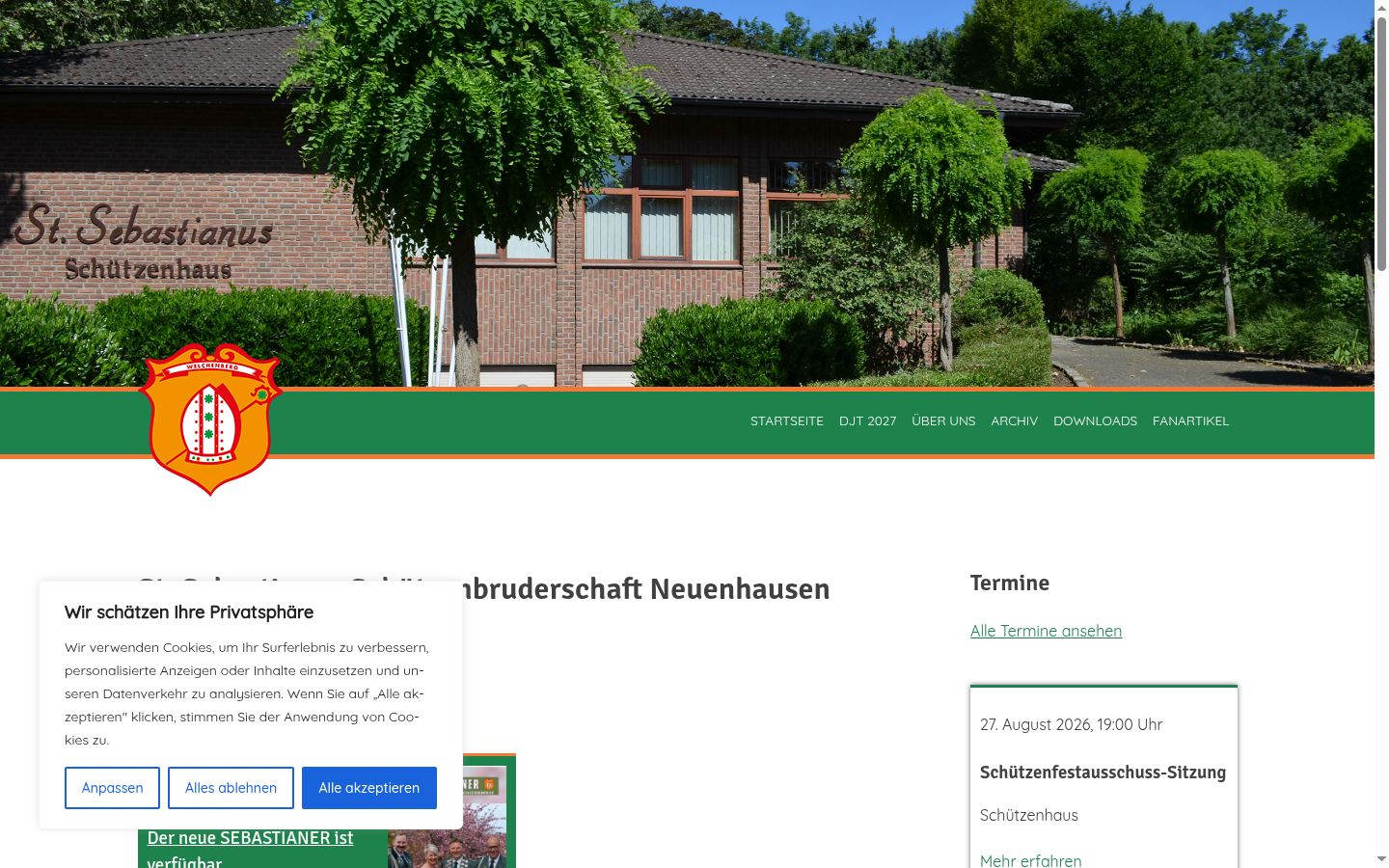 Screenshot tal-banner tal-kunsens muri qabel kwalunkwe interazzjoni