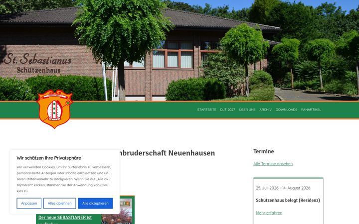 Ekrānuzņēmums no bruderschaft-neuenhausen.de