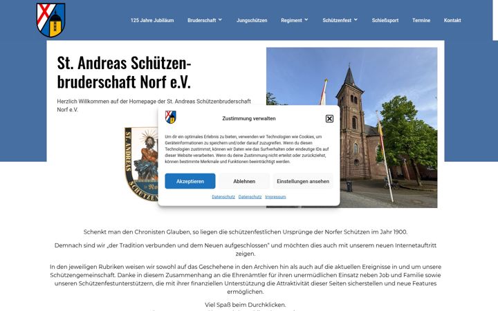 Ekrānuzņēmums no bruderschaft-norf.de