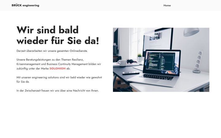 Screenshot of brueck-engineering.com