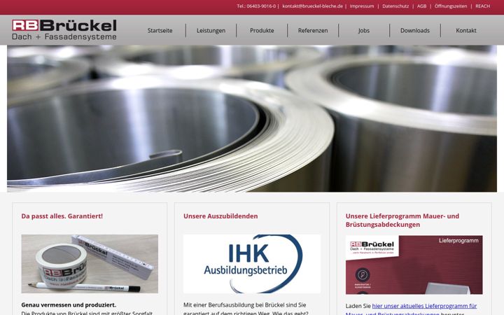 Screenshot of brueckel-bleche.de