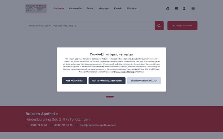Screenshot of bruecken-apotheke.info