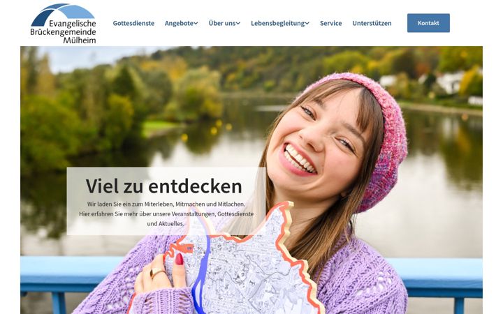 Screenshot stránky brueckengemeinde-mh.de
