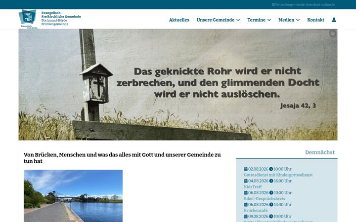 Screenshot stránky brueckengemeinde.de