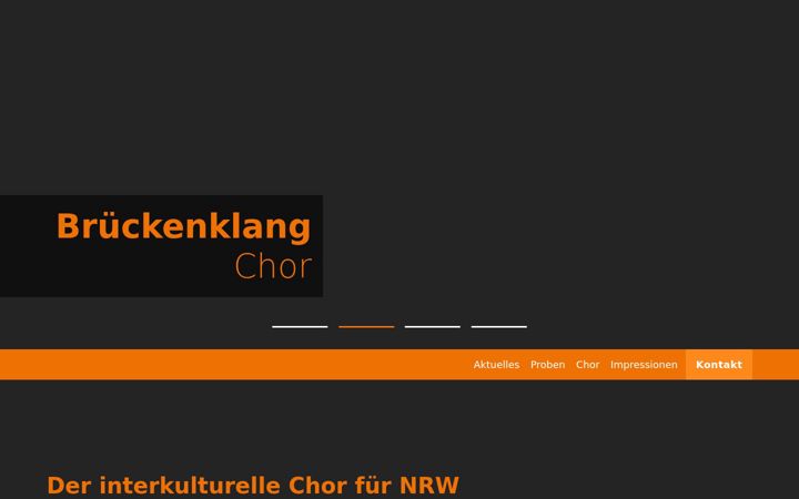 Screenshot of brueckenklang-chor.de