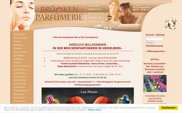 Screenshot of brueckenparfuemerie.de