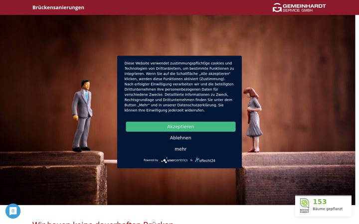 Screenshot of brueckensanierungen.com