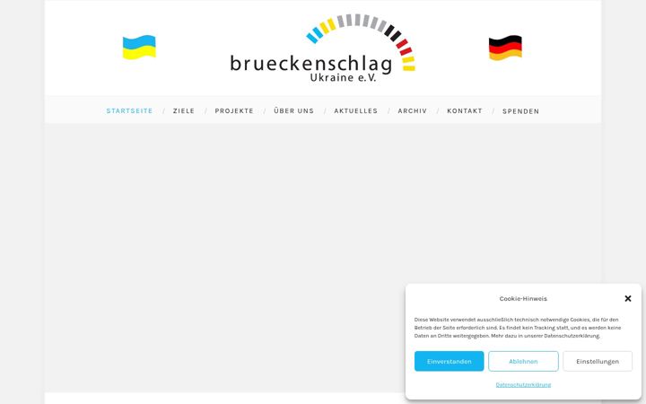 Screenshot of brueckenschlag-ukraine.de