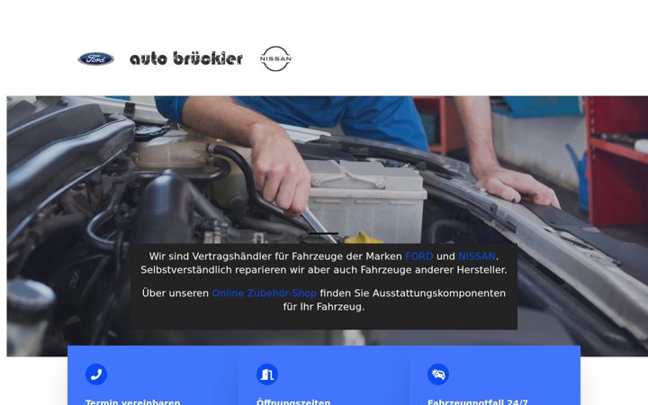 Screenshot stránky brueckler.de