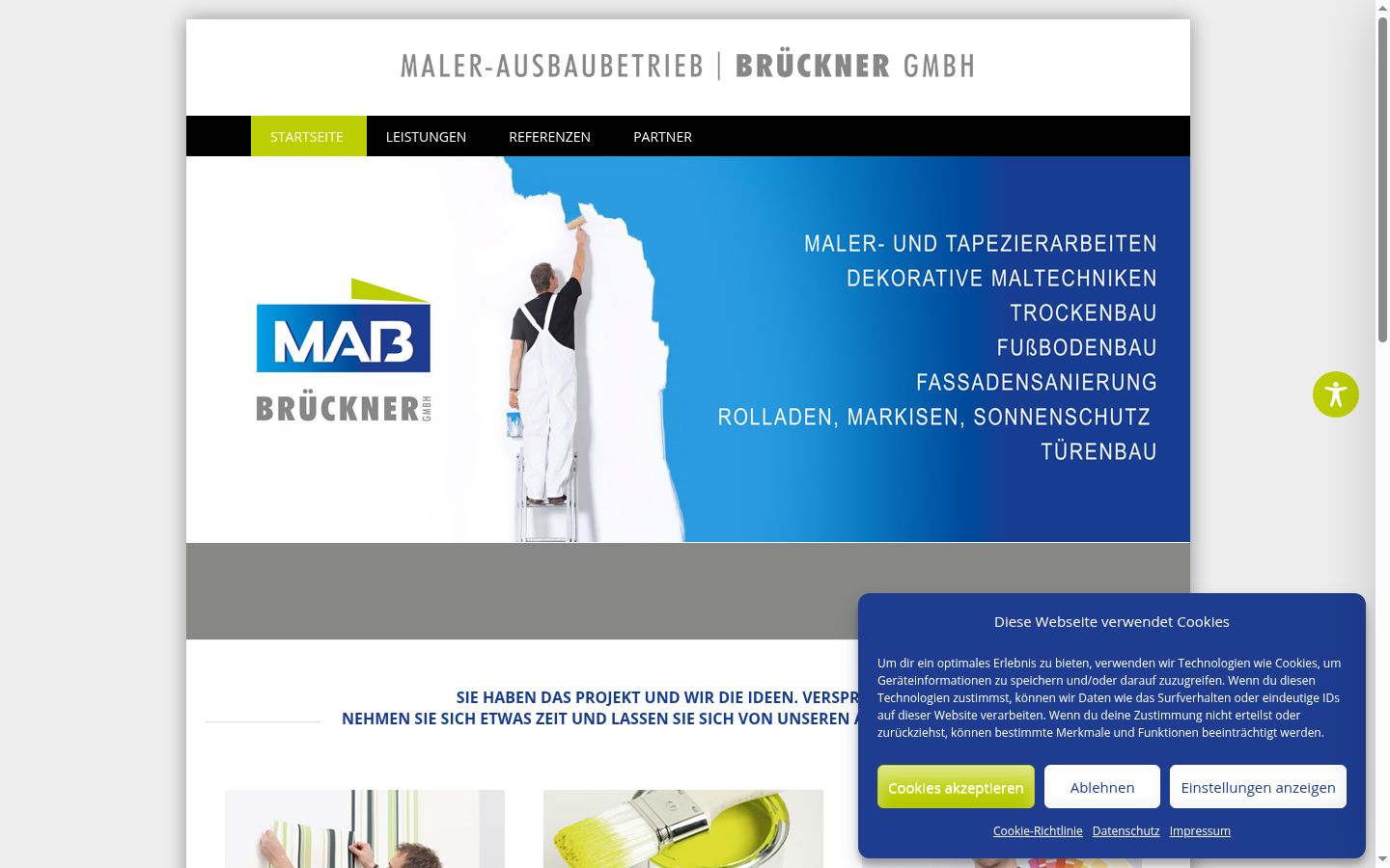 Screenshot van de toestemmingsbanner zoals getoond vóór enige interactie