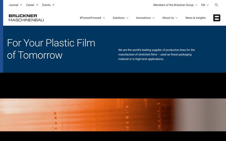 Screenshot of brueckner-maschinenbau.com