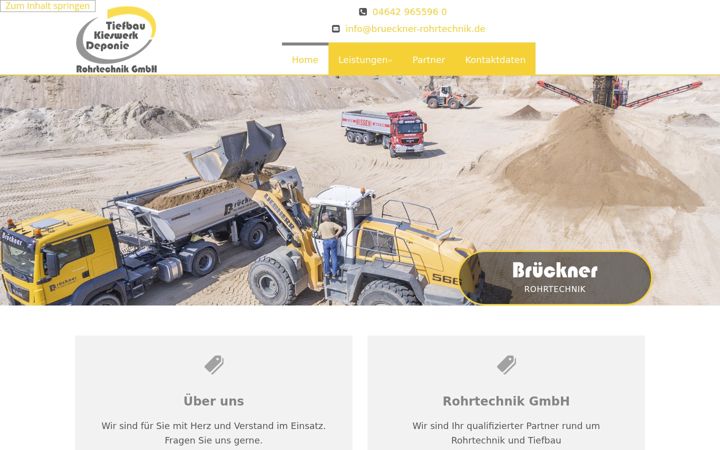Екранна снимка на brueckner-rohrtechnik.de