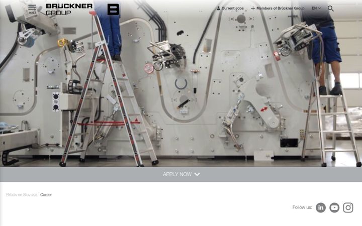 Screenshot of brueckner-slovakia.com