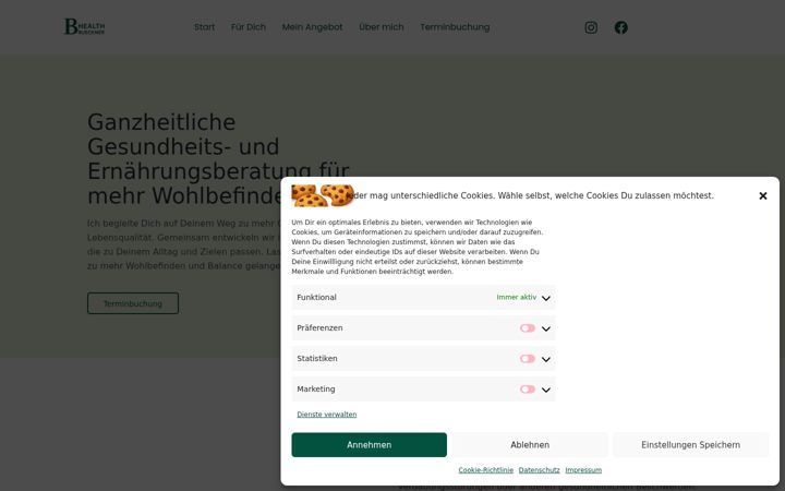 Screenshot of bruecknerhealth.de
