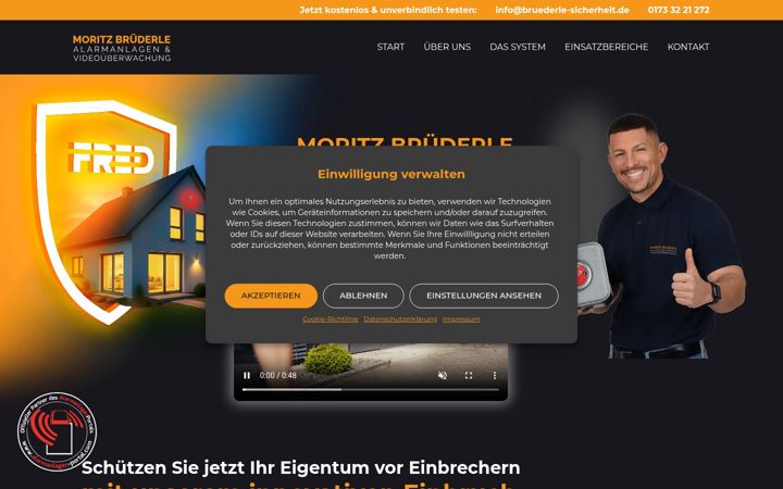 Screenshot of bruederle-sicherheit.de