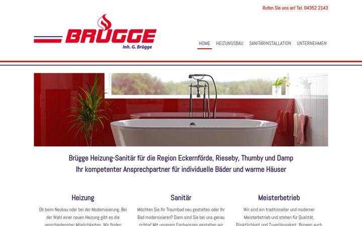 Screenshot of bruegge-heizung-sanitaer.de
